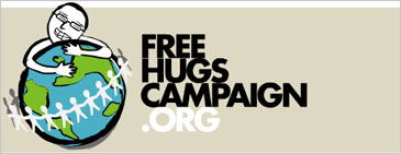 Free hugs, des câlins gratuits